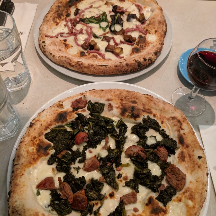 Sacro Cuore - Pizzeria - bar,pizza,cheese,healthy food,town,ice cream,crowded,good for dates,eggplant,good for a quick meal,dough,broccoli,artichokes,calzones,good for groups,good for special occasions,affogatos,limoncello,tartufata