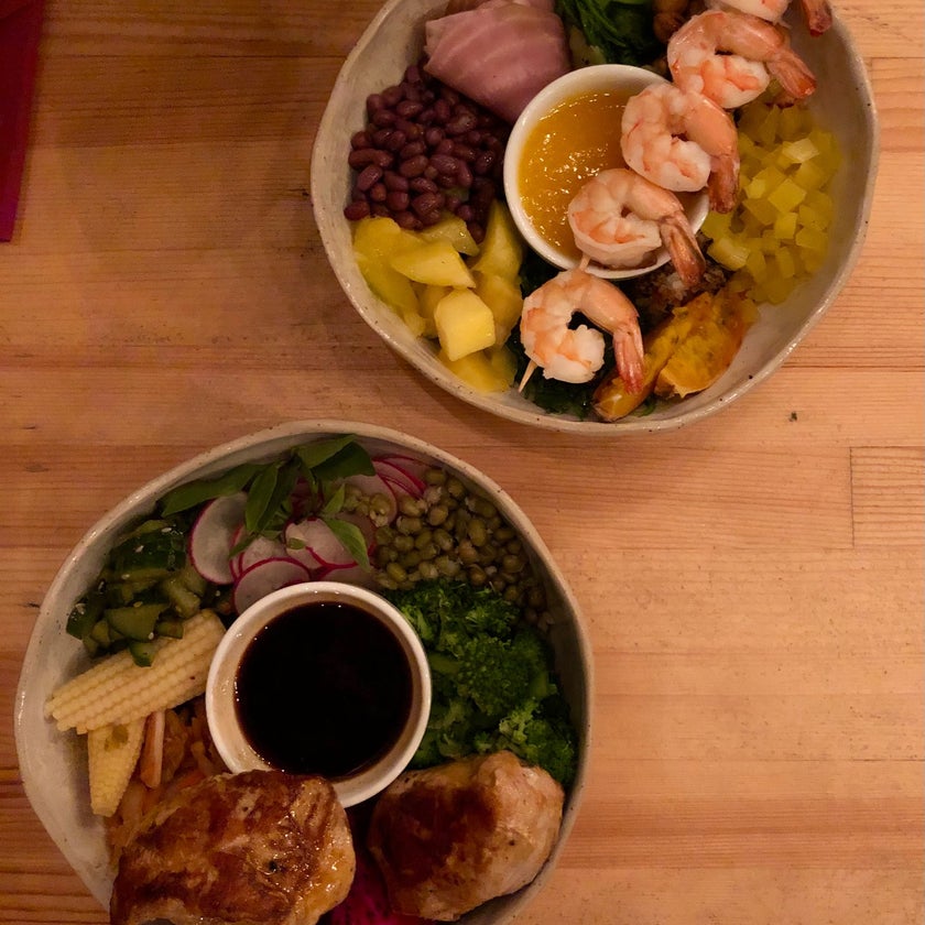 Raj w Niebie - Hawaiian Restaurant - restaurants,breakfast food,cocktails,cute,gardens,cucumbers,bowl dishes