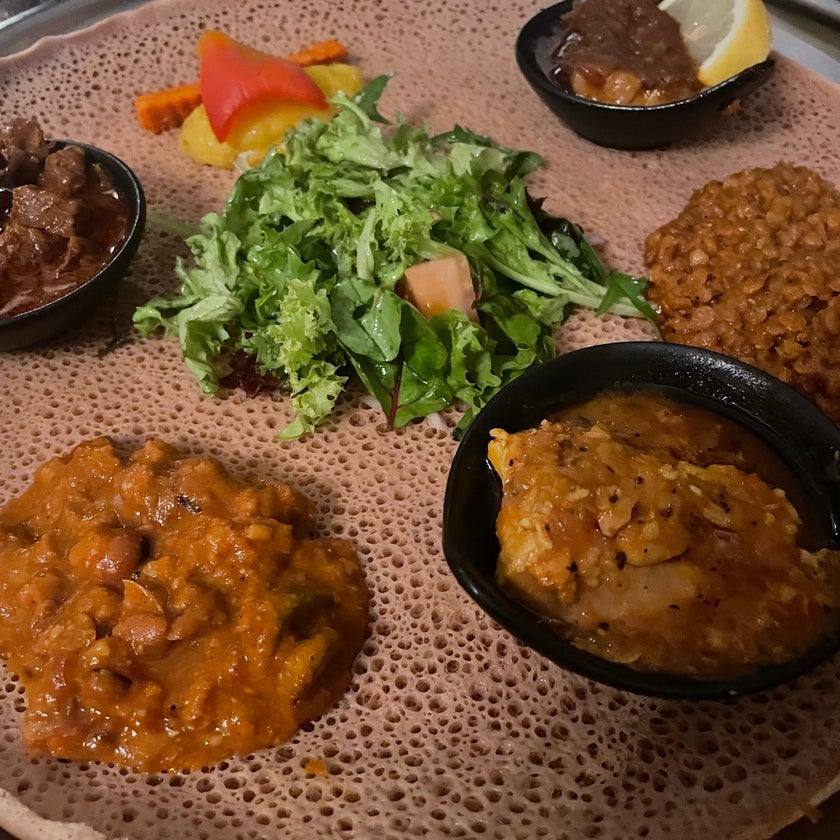 Little Africa - Ethiopian Restaurant - friendly staff,vegetarian food,great value,ethiopian beer,nice ambience