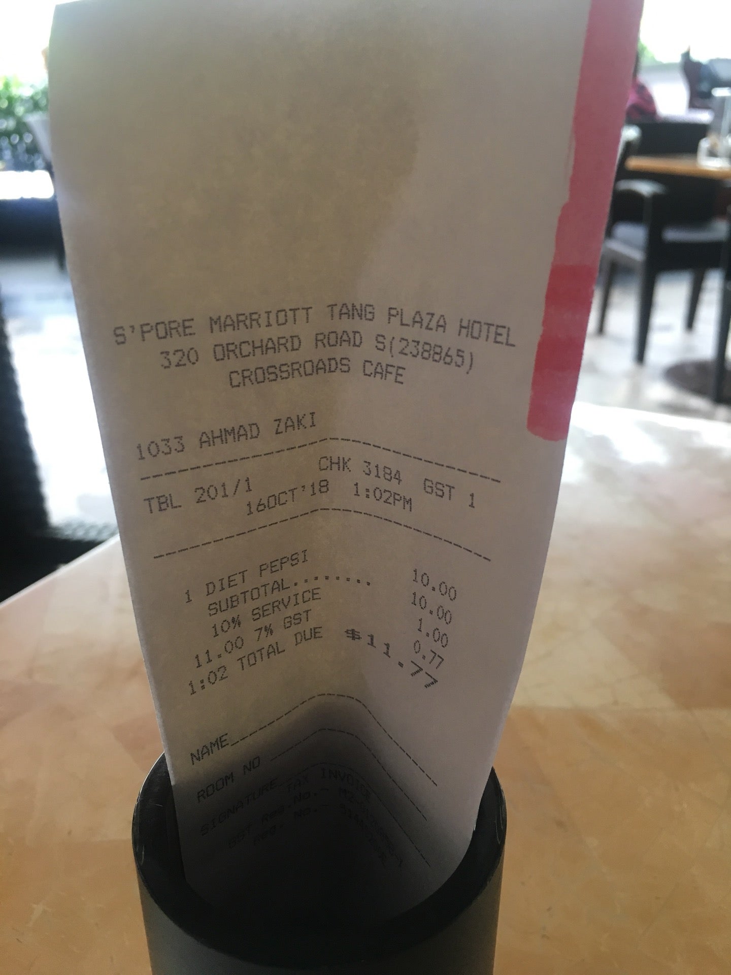 Crossroads Cafe G/F Singapore Marriott Hotel, 320 Orchard Rd. Singapore