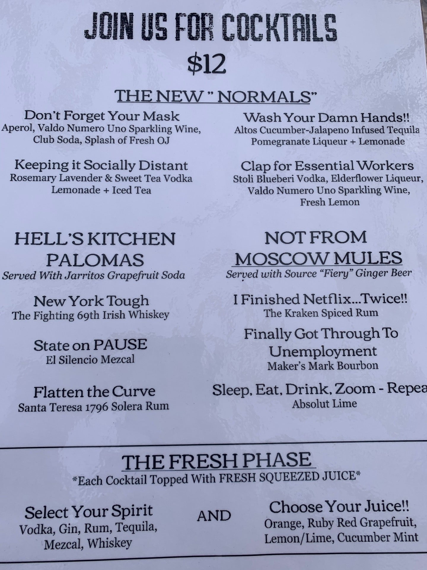 Hold Fast Kitchen and Spirits bar in New York