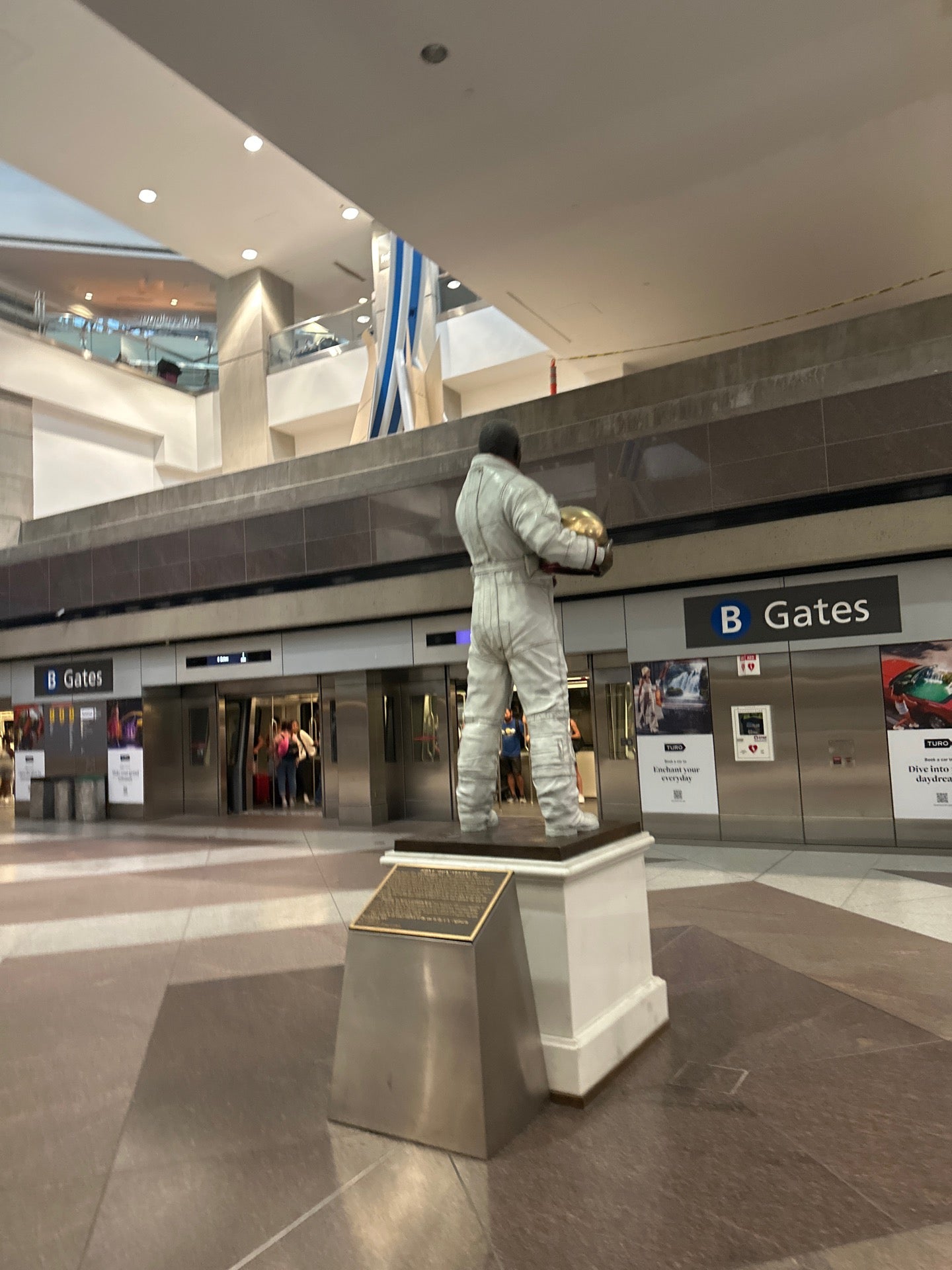 Statue of Jack Swigert, Apollo Astronaut at DEN
