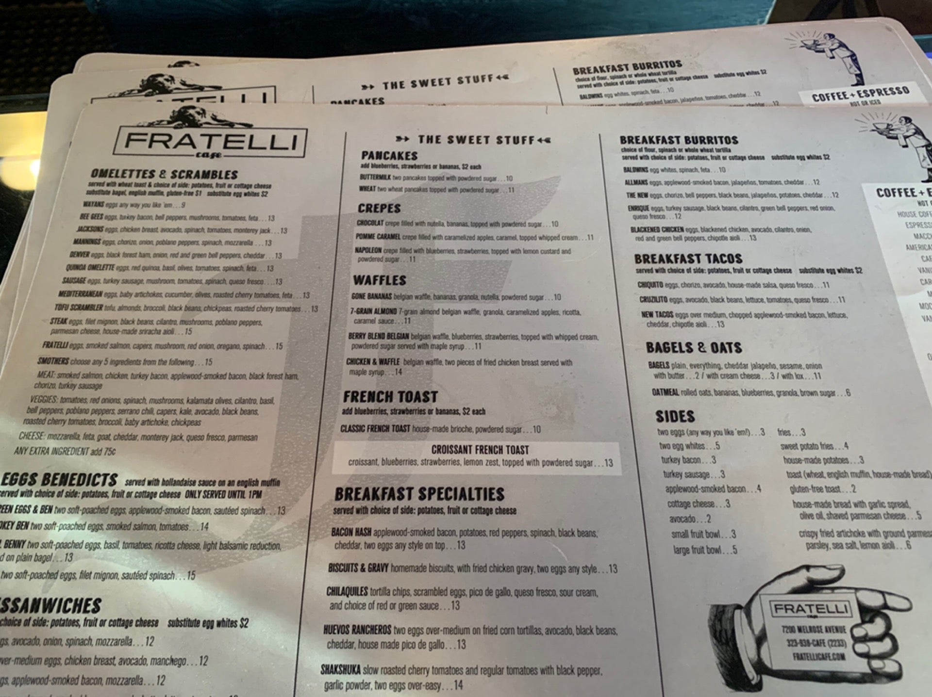 Fratelli restaurant in Los Angeles