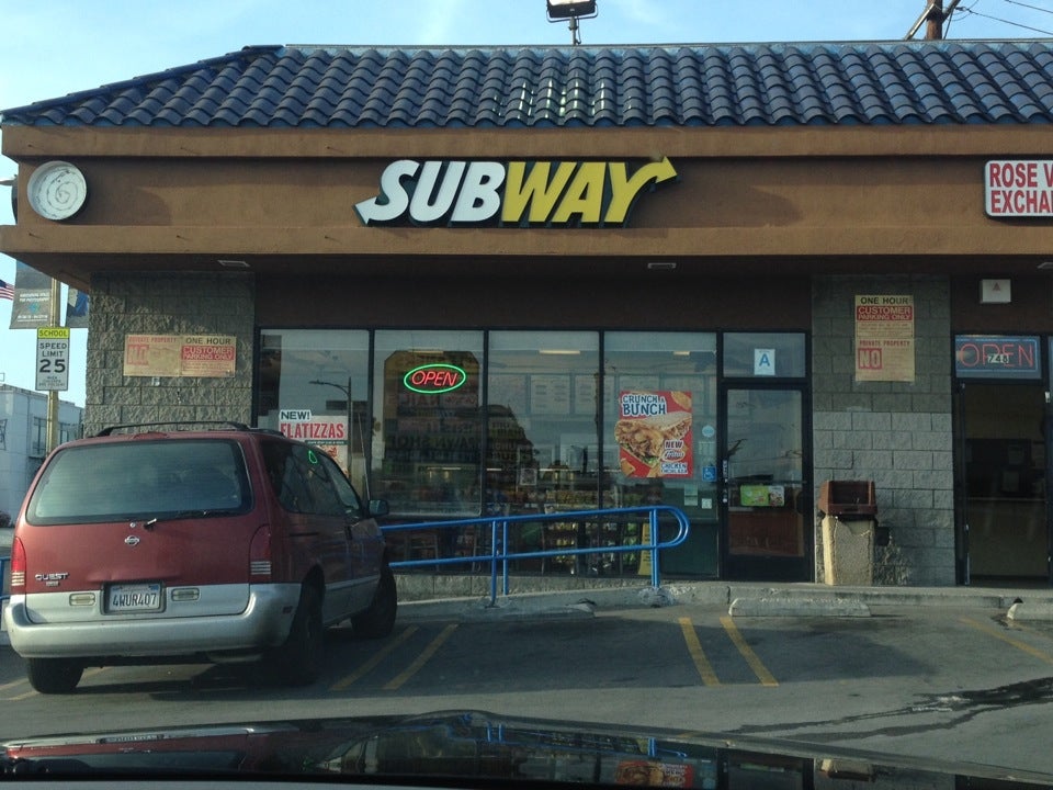 Subway restaurant in Los Angeles