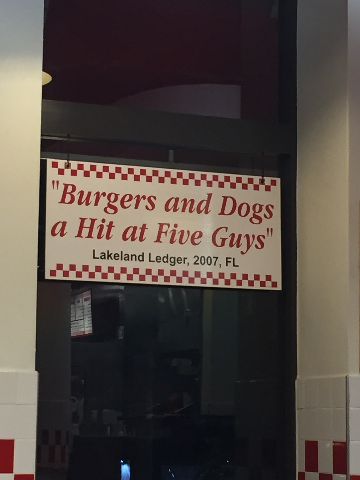 Five Guys restaurant in Miami