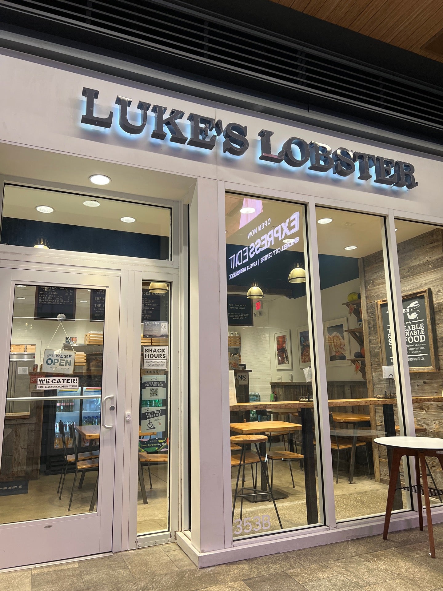 Luke's Lobster restaurant in Miami
