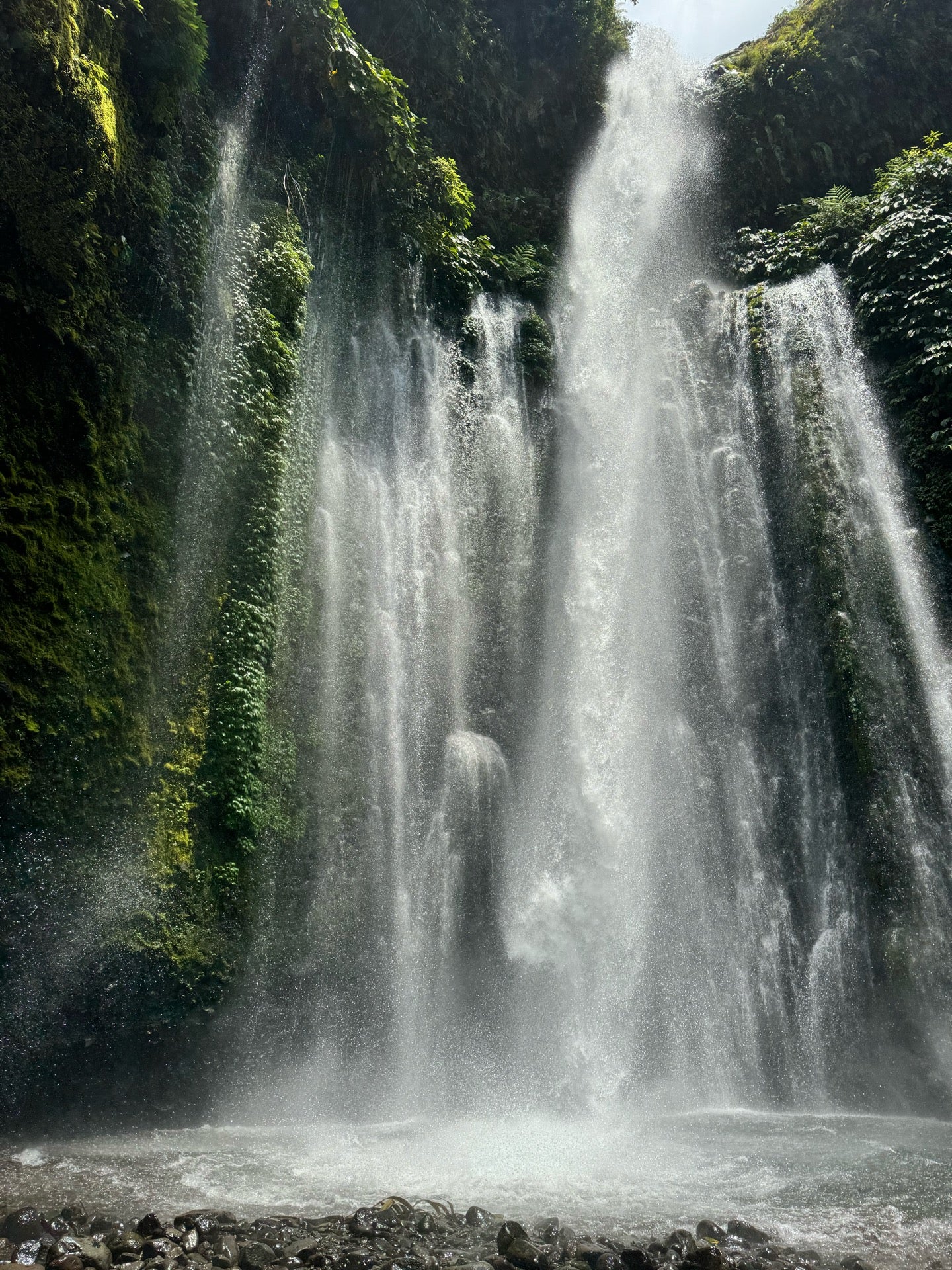 Sendang Gile Waterfall in Lombok, Indonesia