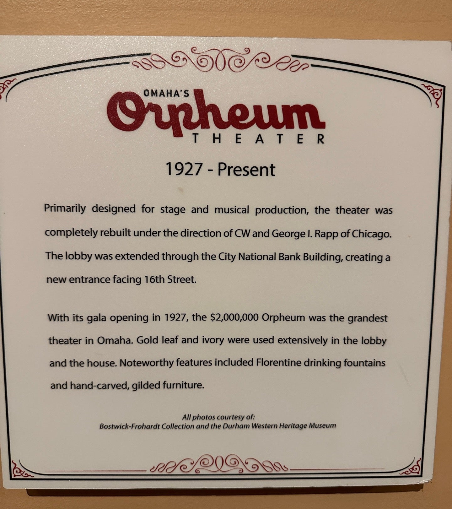 Orpheum Theater Omaha