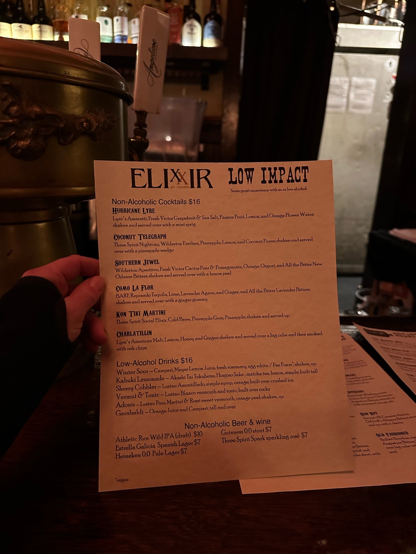 Elixir, a bars