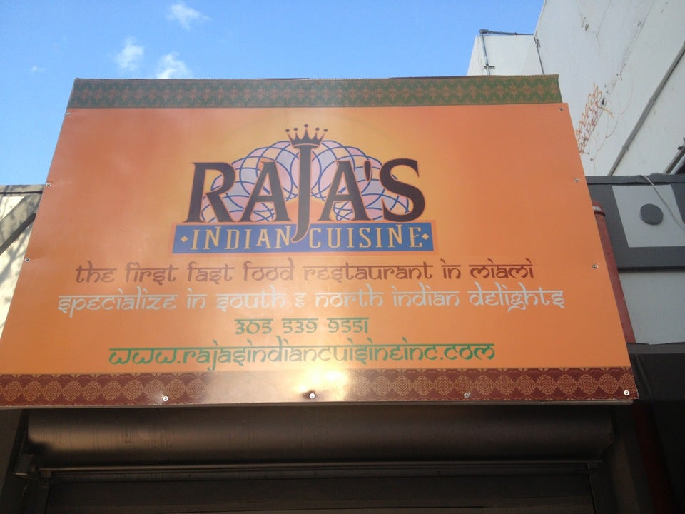 Raja's Indian Cuisine, a restaurant in Miami