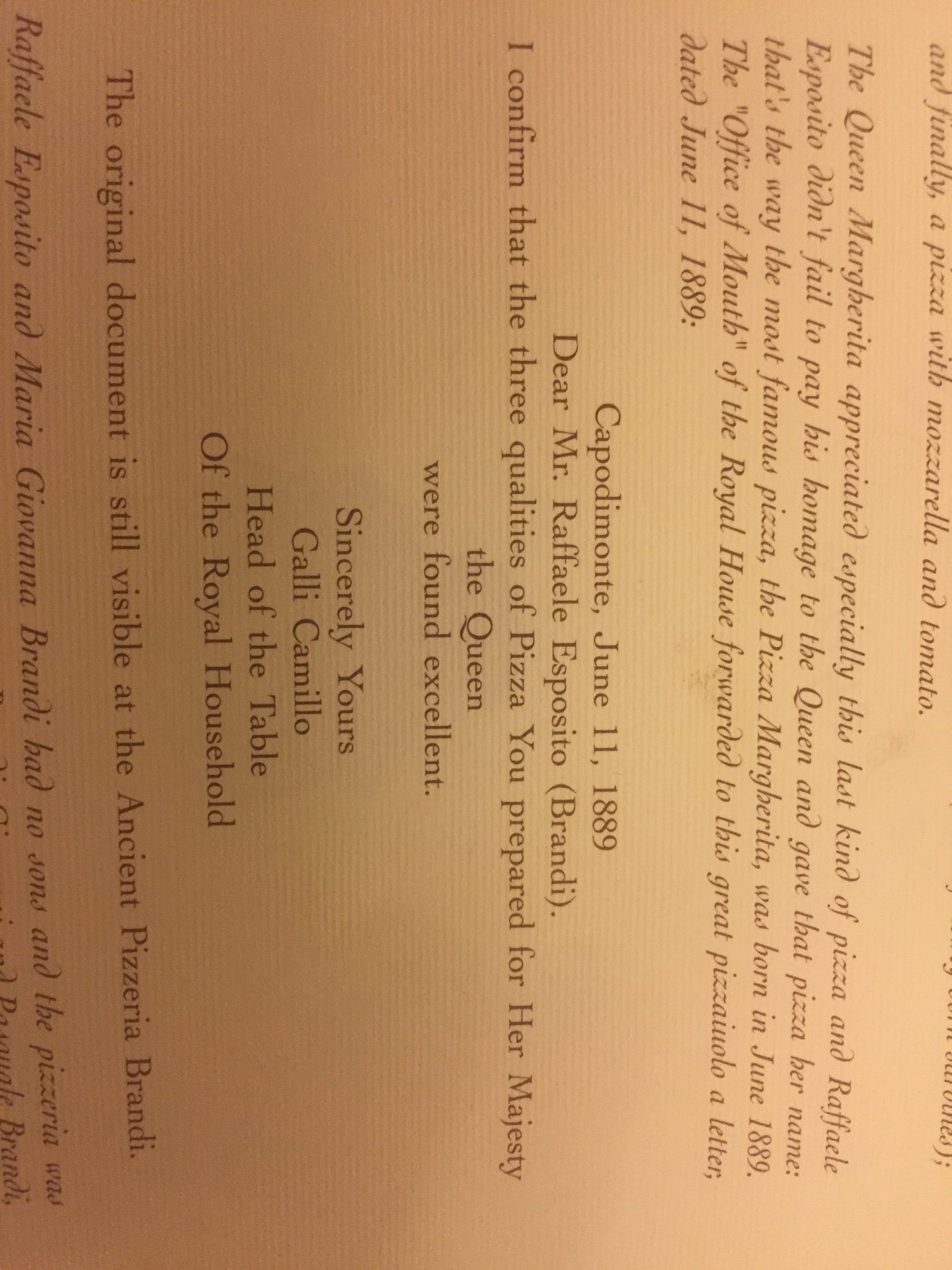 Brandi Pizzeria - Naples restaurant