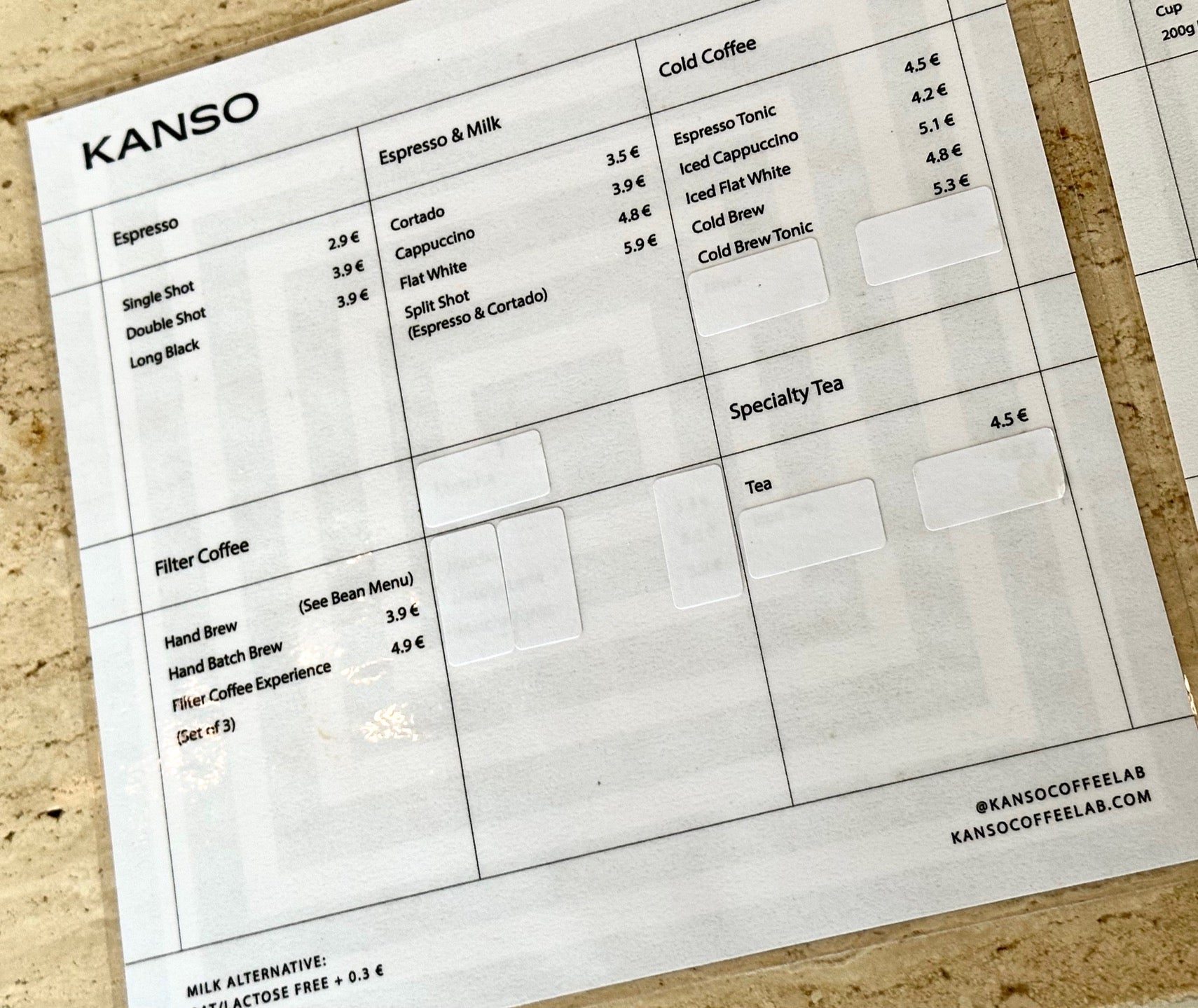 KANSO COFFEE LAB - Munich cafe
