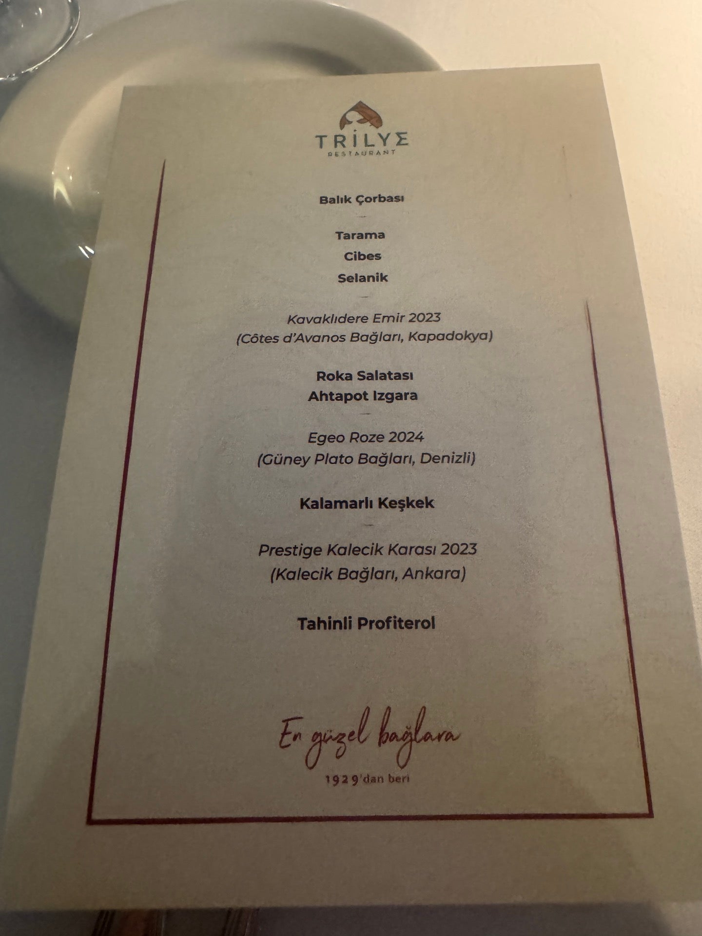 Trilye Restaurant in Ankara, Turkey