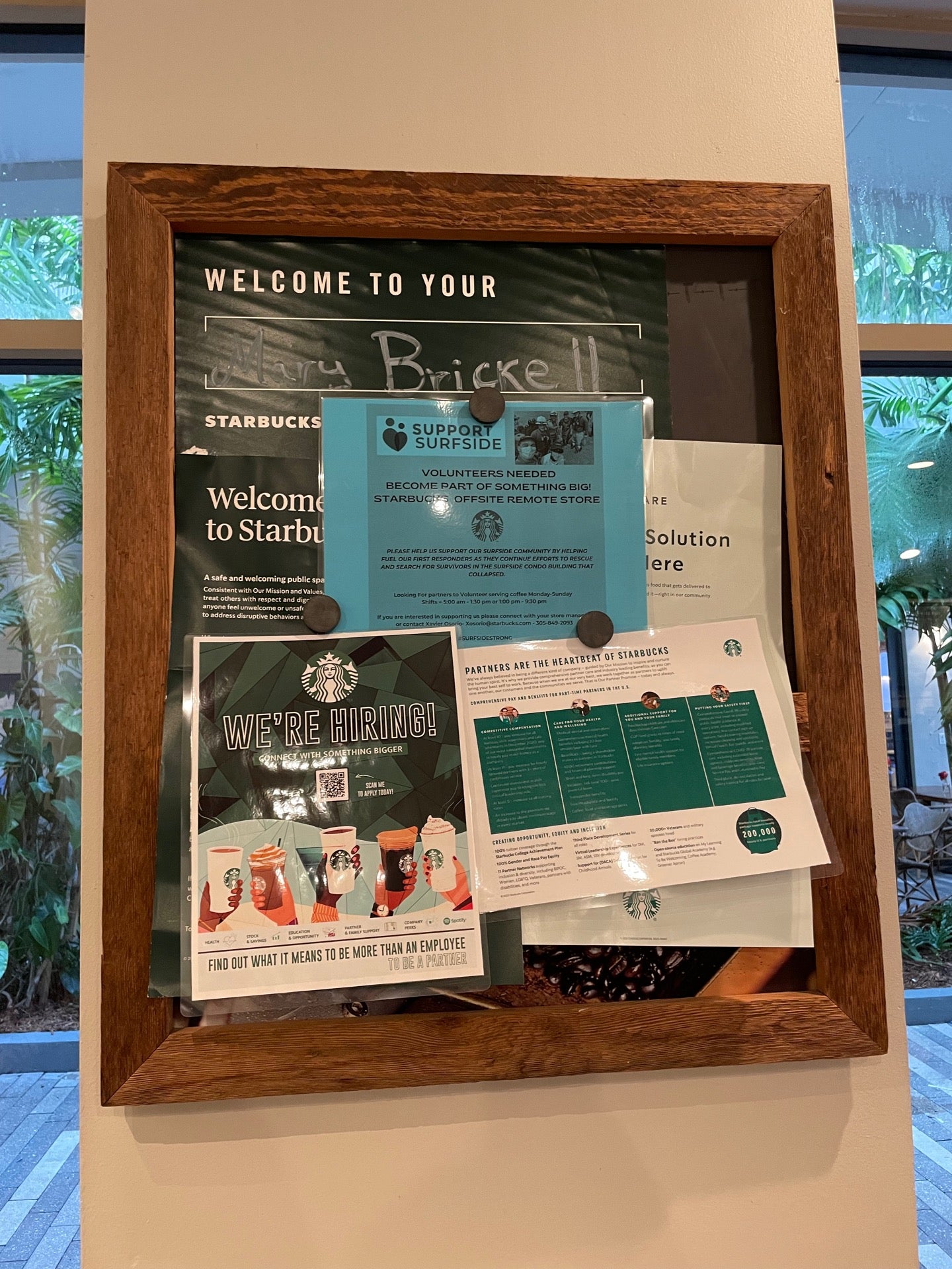 Starbucks, a local business in Miami