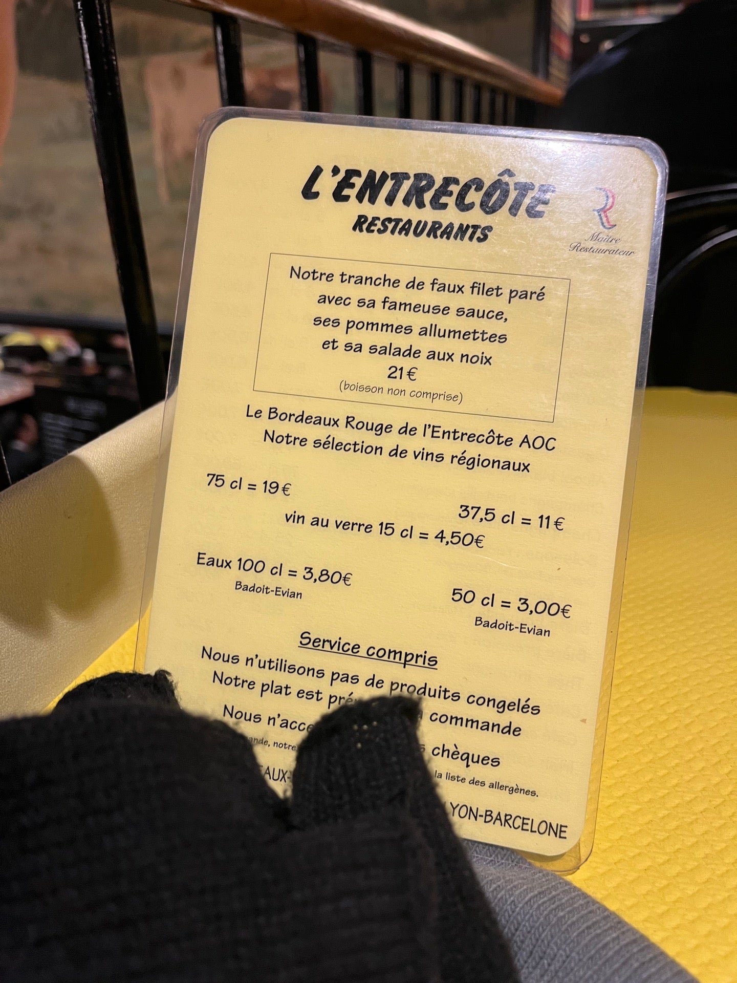 L'Entrecôte - Lyon restaurant