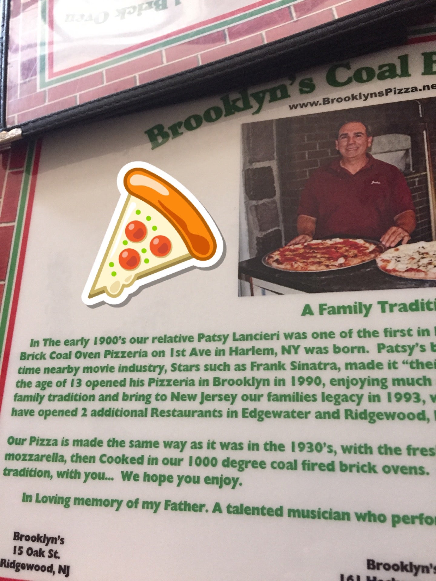 Brooklyn's Brick Oven Pizzeria 161 Hackensack Ave Hackensack