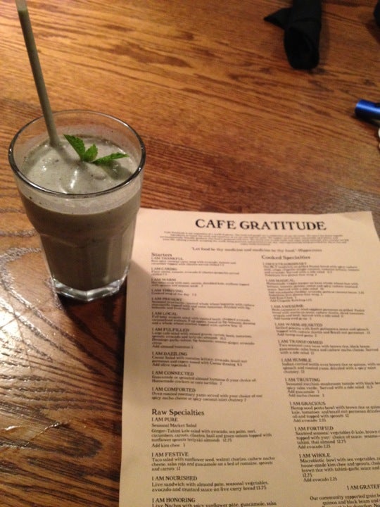 Cafe Gratitude cafe in West Hollywood