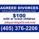 $100 Divorces - JNKParalegal (405) 376-2206 - www.jnkparalegal.com