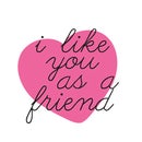 i like you as a friend jewelry