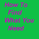 howtofindwhatyouneed